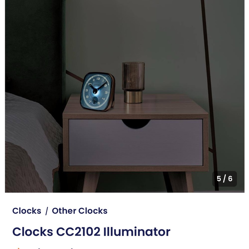 Citizen rose gold alarm clock NIB, NWT